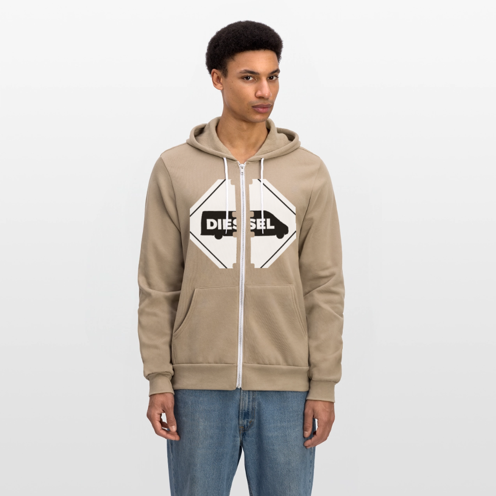 Diesel MMS Hazmat Placard Zip Hoodie - tan