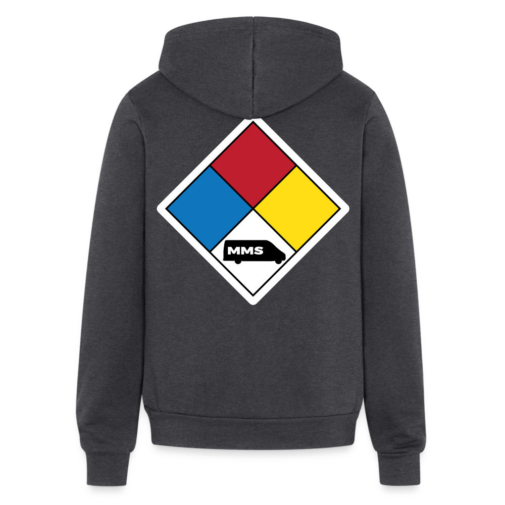 Diesel MMS Hazmat Placard Zip Hoodie - charcoal grey