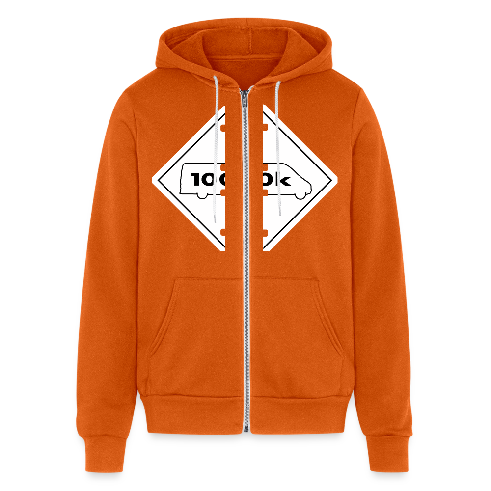 100K MMS Placard Zip Hoodie - autumn