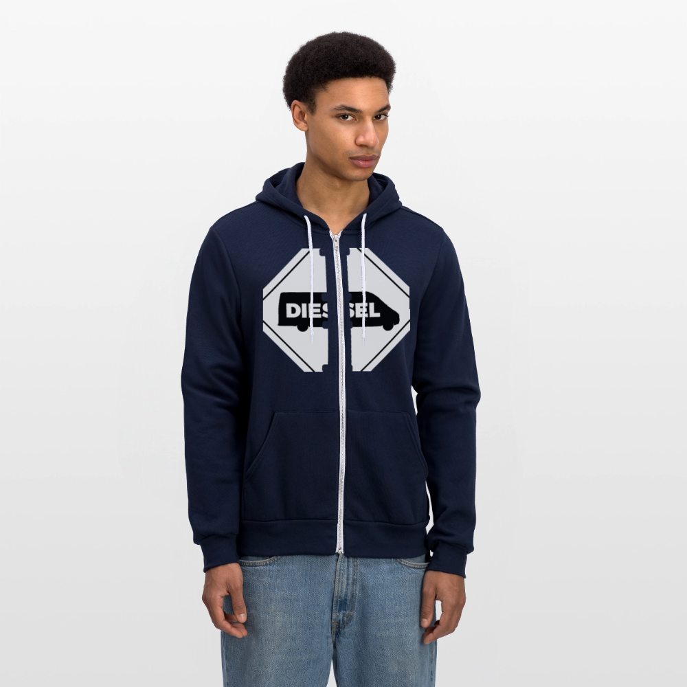 Diesel MMS Hazmat Placard Zip Hoodie - navy