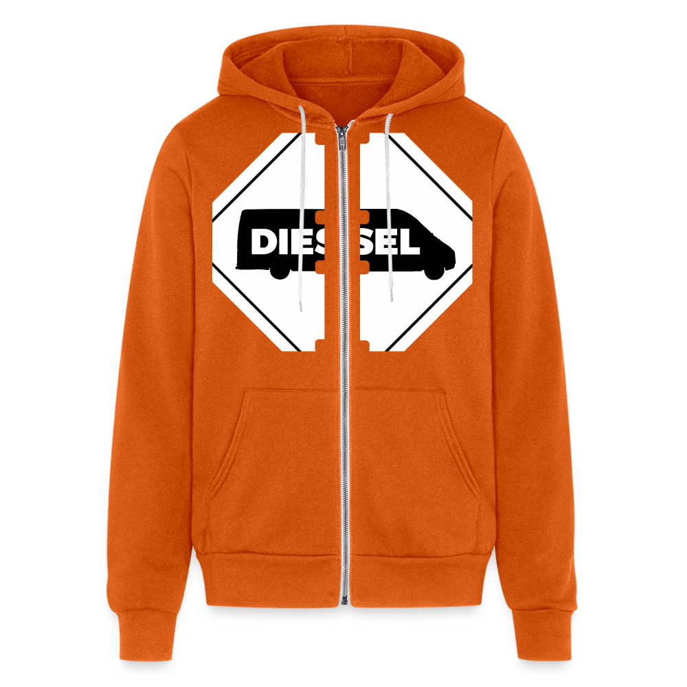 Diesel MMS Hazmat Placard Zip Hoodie - autumn