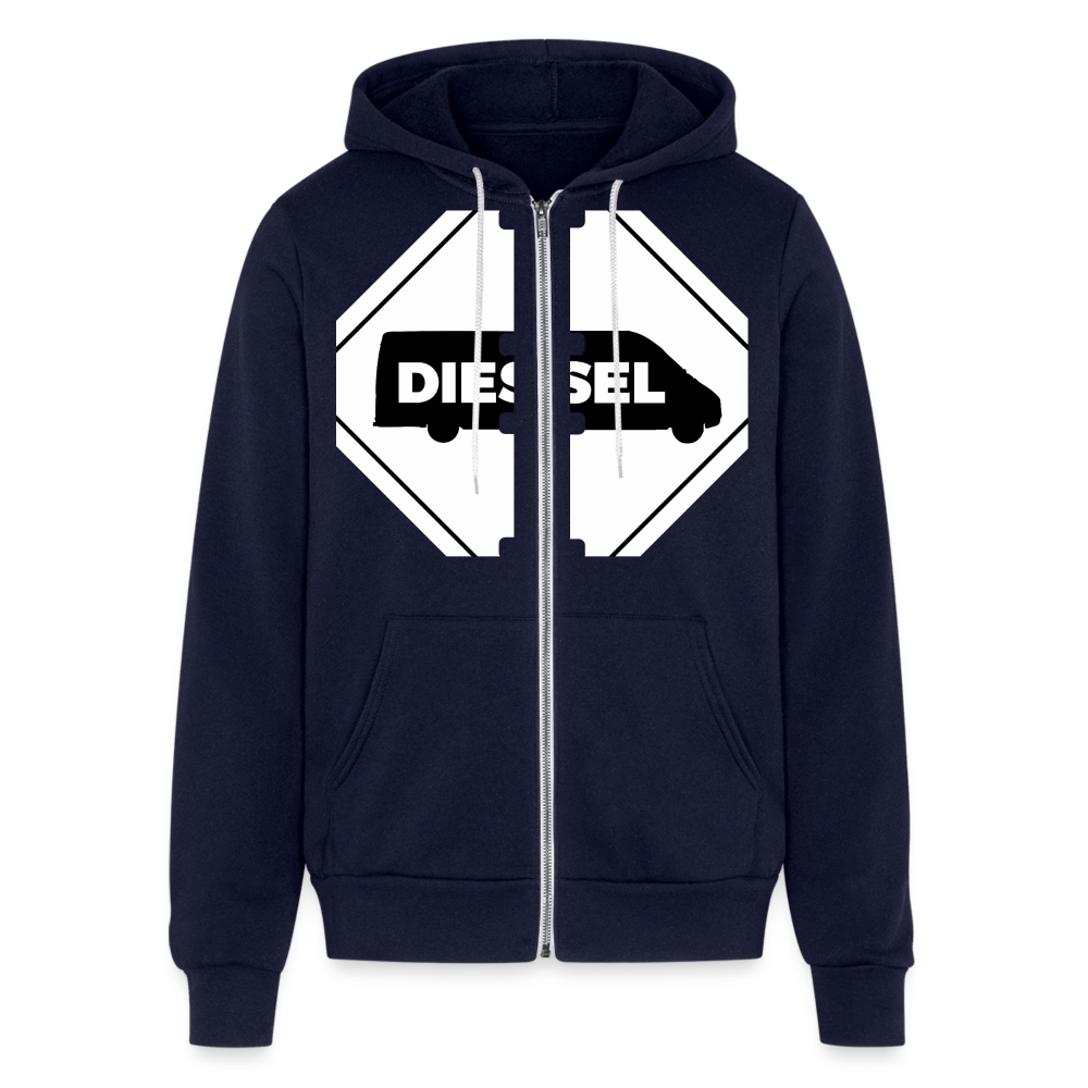 Diesel MMS Hazmat Placard Zip Hoodie - navy