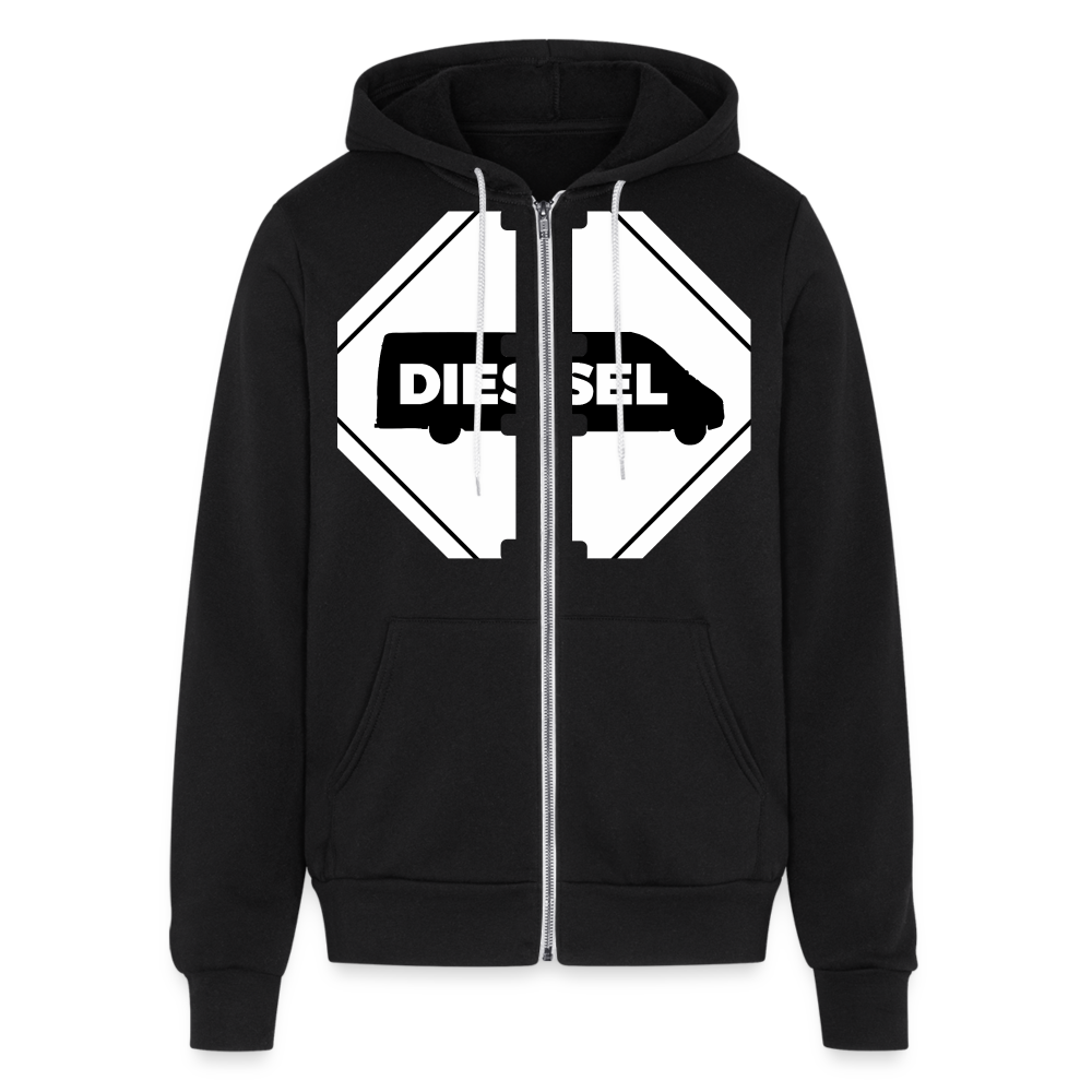 Diesel MMS Hazmat Placard Zip Hoodie - black