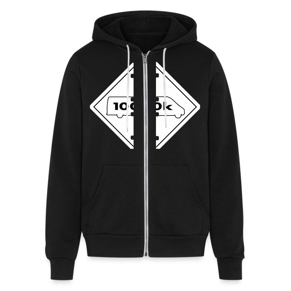 100K MMS Placard Zip Hoodie - black