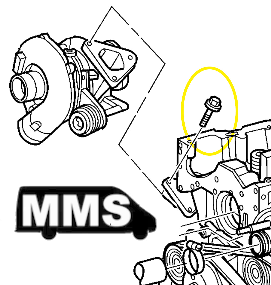T1N Turbo to Manifold Bolt, One (2004-06 Vans)