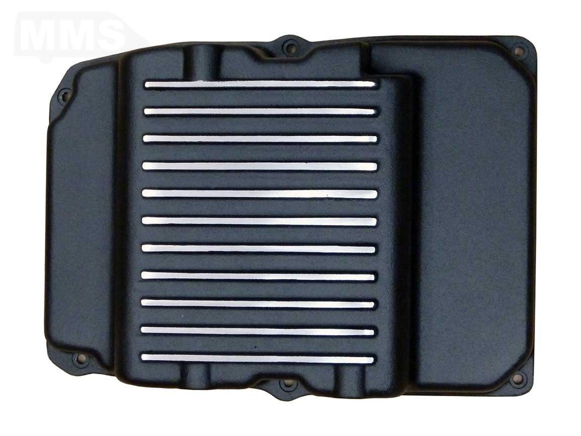 NCV3 Extra Capacity, Black Powder Coated, Aluminum Finned Transmission Pan Transmission (NCV3) MMS_PML