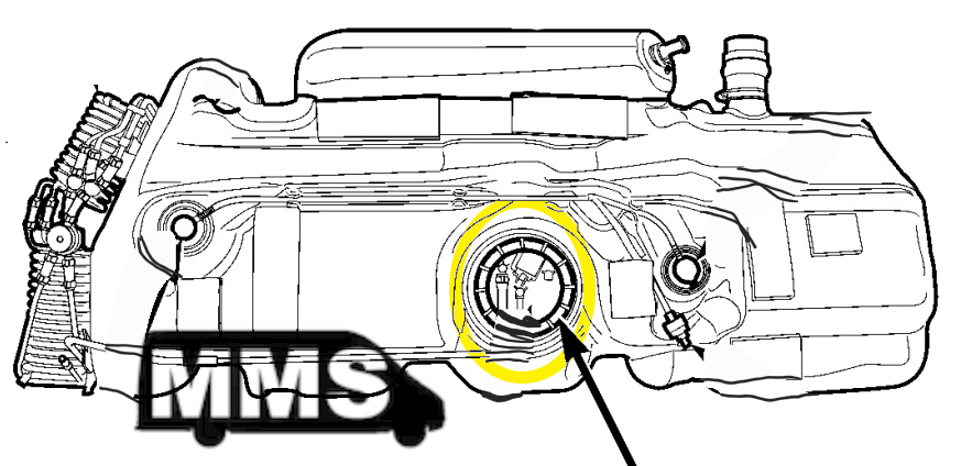 T1N In-Tank Fuel Pump Seal (2001-06 Vans)