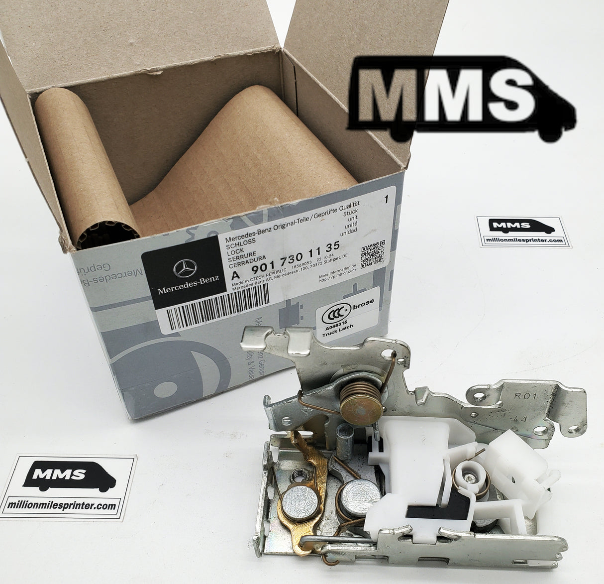 T1N Sliding Door Latch & Lock, Passenger Side (2002-06 Vans)