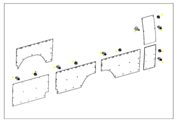 NCV3 Trim Panel Clip, One (1) Clip, MB (2007-2021 Vans)
