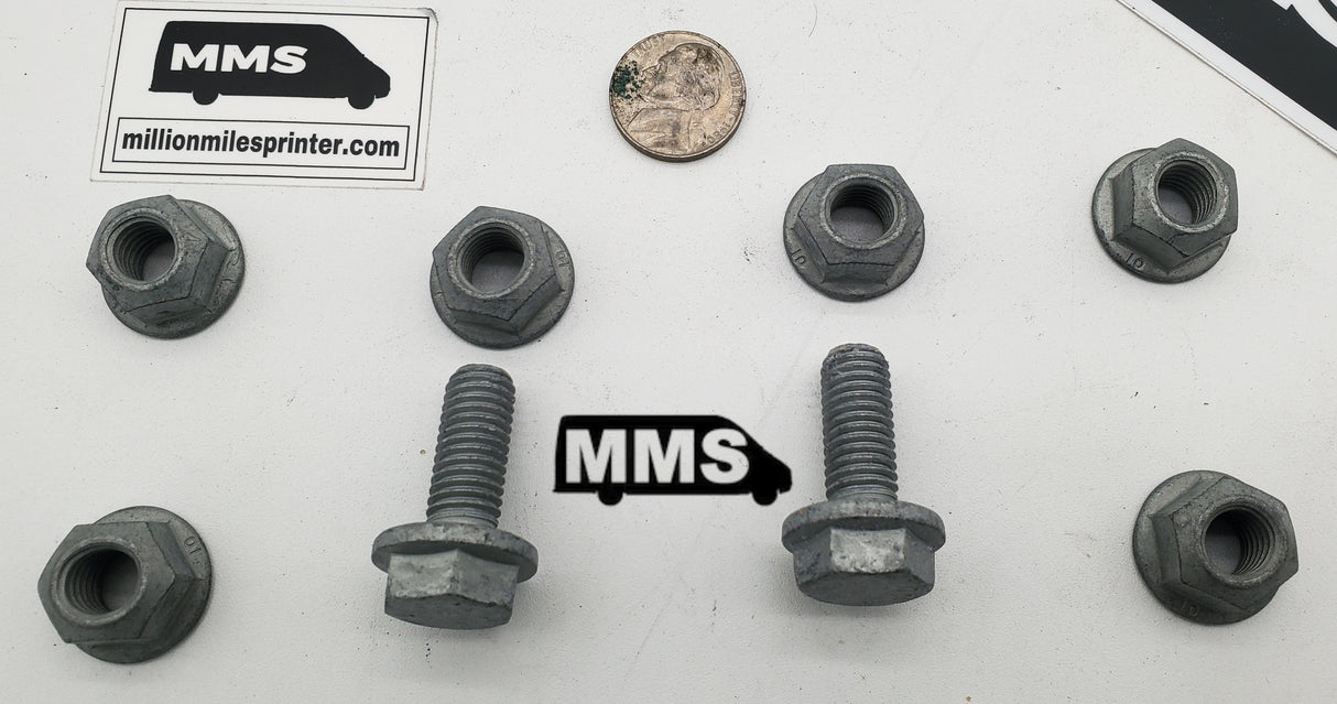 T1N Transmission Crossmember Fastener Kit Million Mile Sprinter