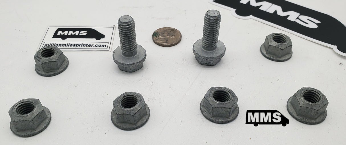 T1N Transmission Crossmember Fastener Kit Million Mile Sprinter