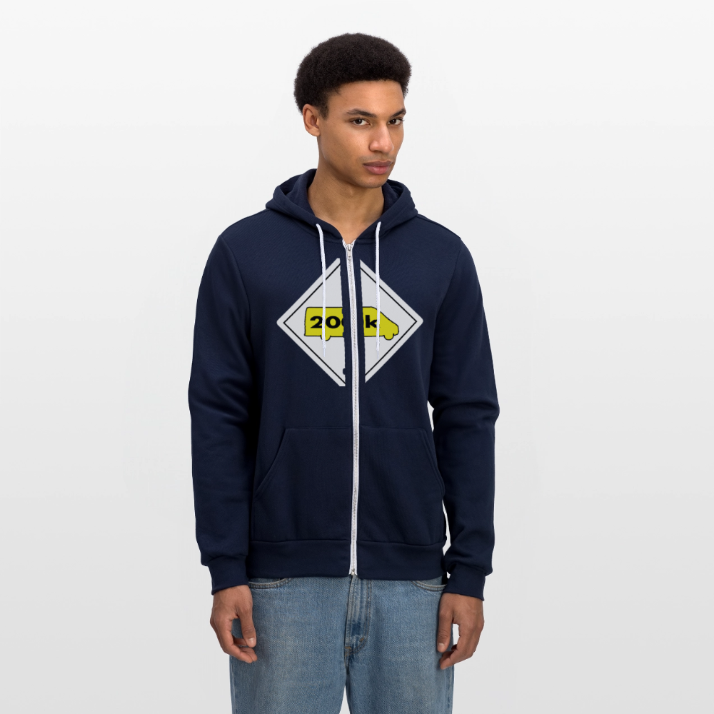 200K MMS Hazmat Placard Zip Hoodie - navy