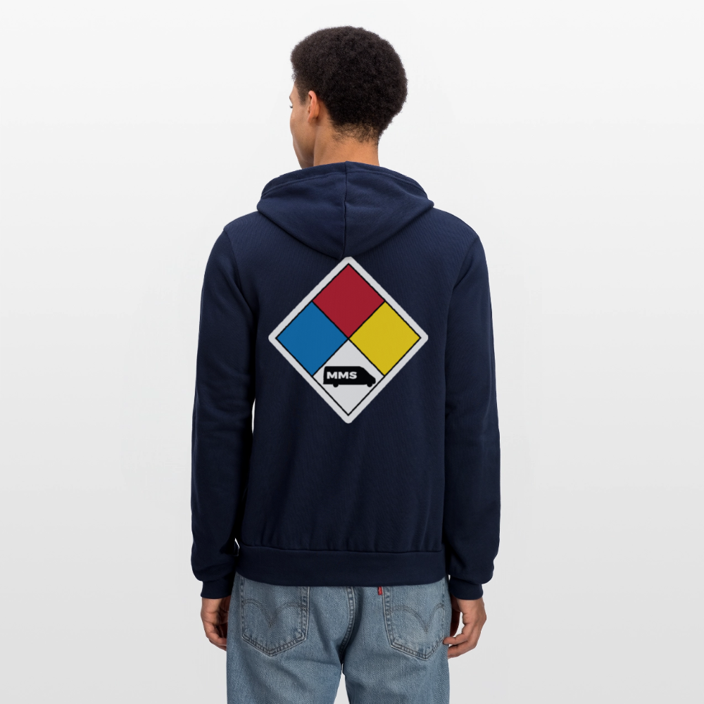 400K MMS Hazmat Placard Zip Hoodie - navy