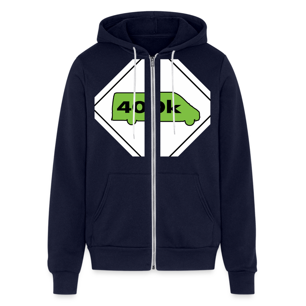 400K MMS Hazmat Placard Zip Hoodie - navy