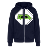 400K MMS Hazmat Placard Zip Hoodie - navy