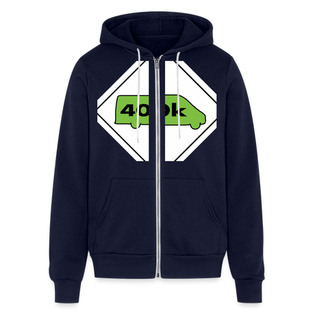 400K MMS Hazmat Placard Zip Hoodie - navy