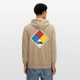 300K MMS Hazmat Placard Zip Hoodie - tan