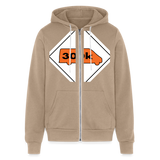 300K MMS Hazmat Placard Zip Hoodie - tan