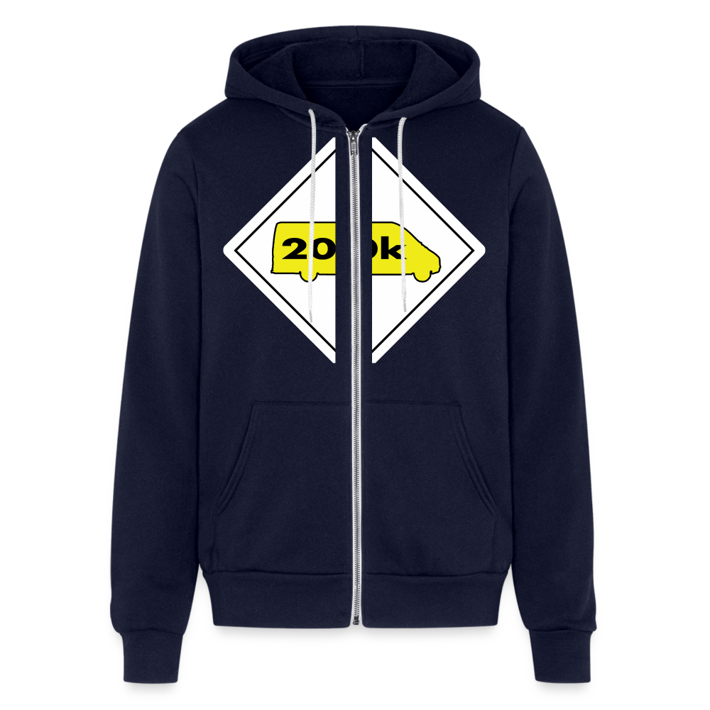 200K MMS Hazmat Placard Zip Hoodie - navy