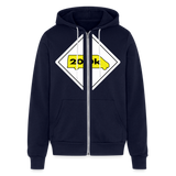 200K MMS Hazmat Placard Zip Hoodie - navy