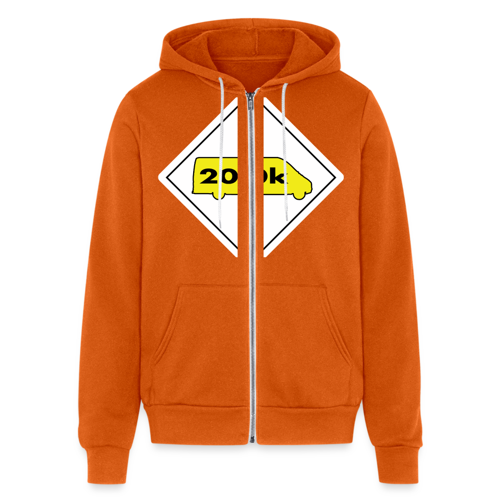 200K MMS Hazmat Placard Zip Hoodie - autumn