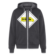 200K MMS Hazmat Placard Zip Hoodie - charcoal grey