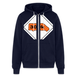 300K MMS Hazmat Placard Zip Hoodie - navy