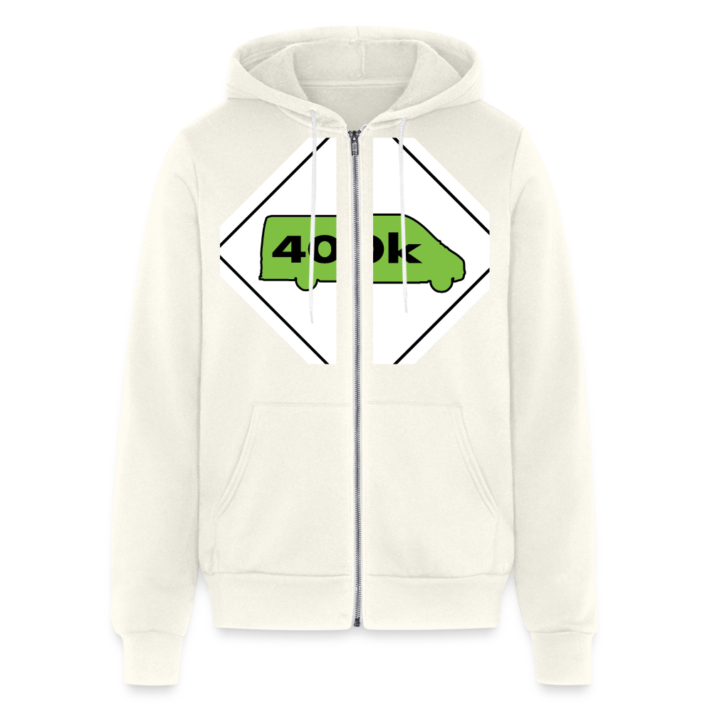 400K MMS Hazmat Placard Zip Hoodie - vintage white