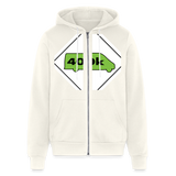 400K MMS Hazmat Placard Zip Hoodie - vintage white