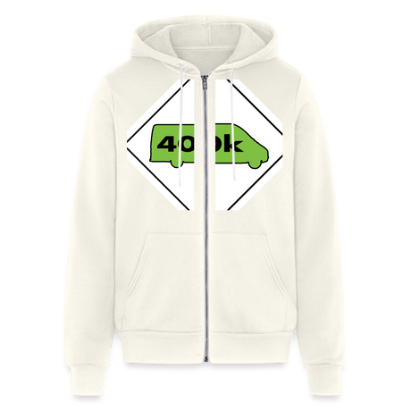 400K MMS Hazmat Placard Zip Hoodie - vintage white