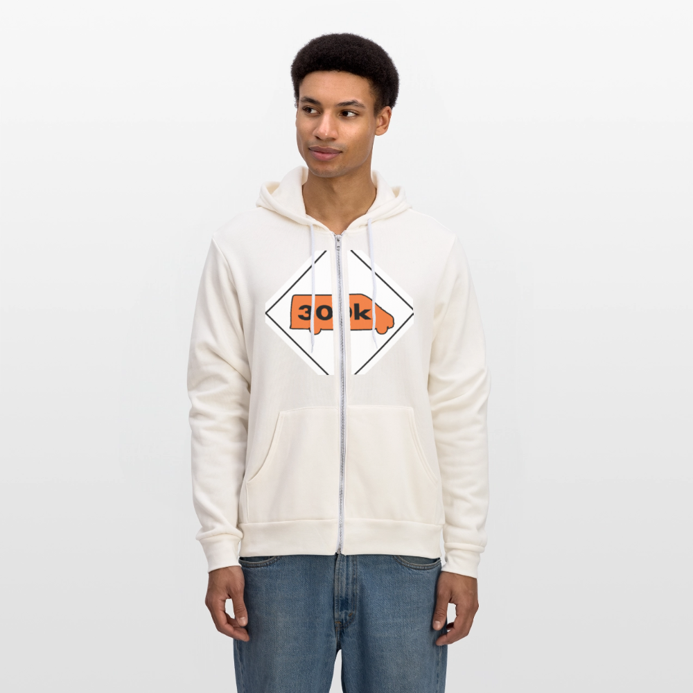 300K MMS Hazmat Placard Zip Hoodie - vintage white