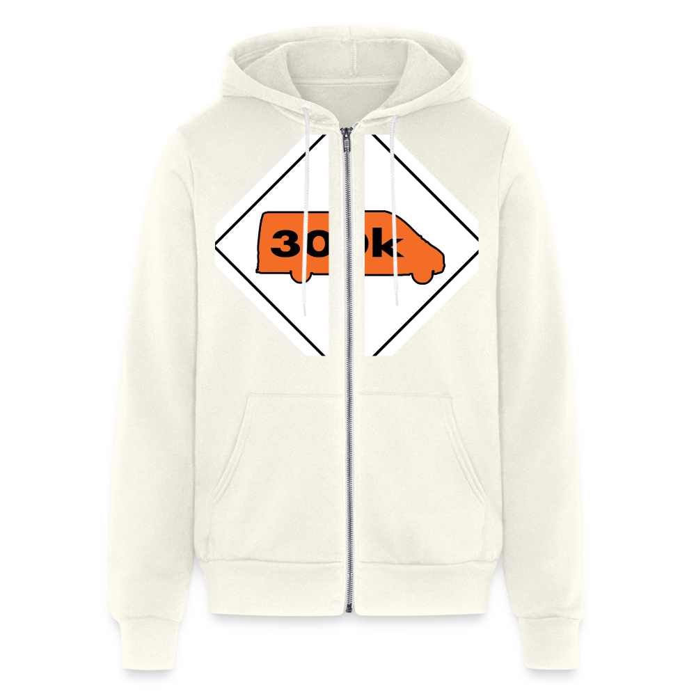 300K MMS Hazmat Placard Zip Hoodie - vintage white