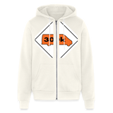 300K MMS Hazmat Placard Zip Hoodie - vintage white