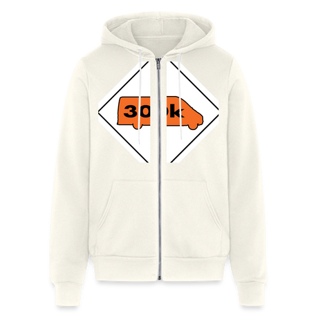 300K MMS Hazmat Placard Zip Hoodie - vintage white