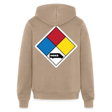 200K MMS Hazmat Placard Zip Hoodie - tan