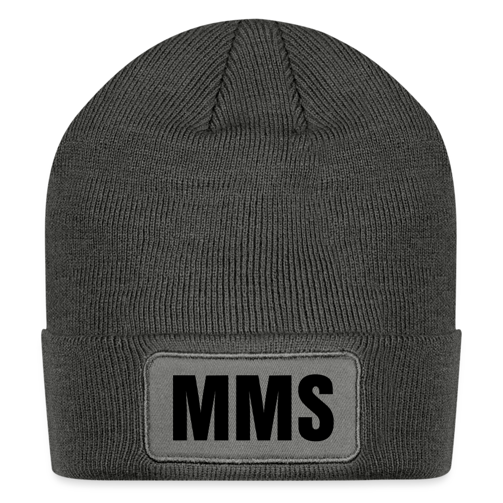 Patch Beanie MMS - charcoal grey