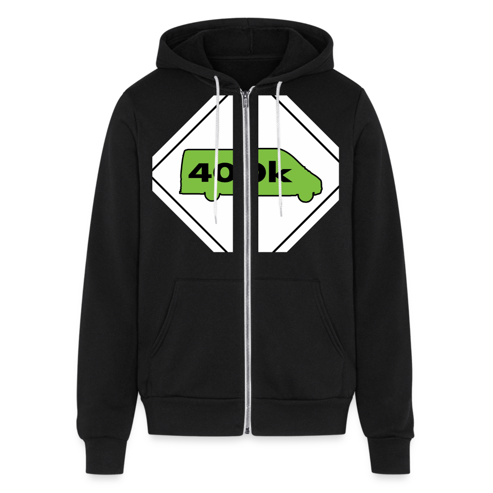 400K MMS Hazmat Placard Zip Hoodie - black