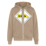 200K MMS Hazmat Placard Zip Hoodie - tan