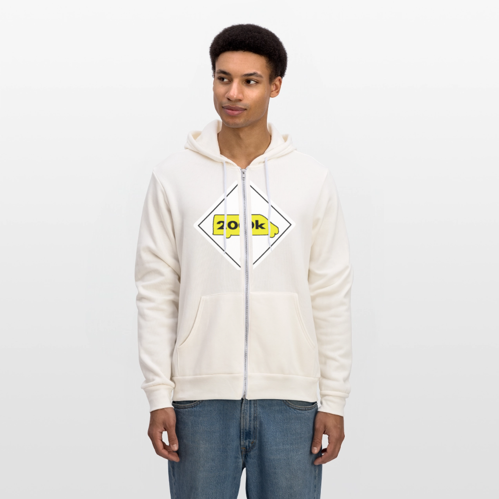 200K MMS Hazmat Placard Zip Hoodie - vintage white