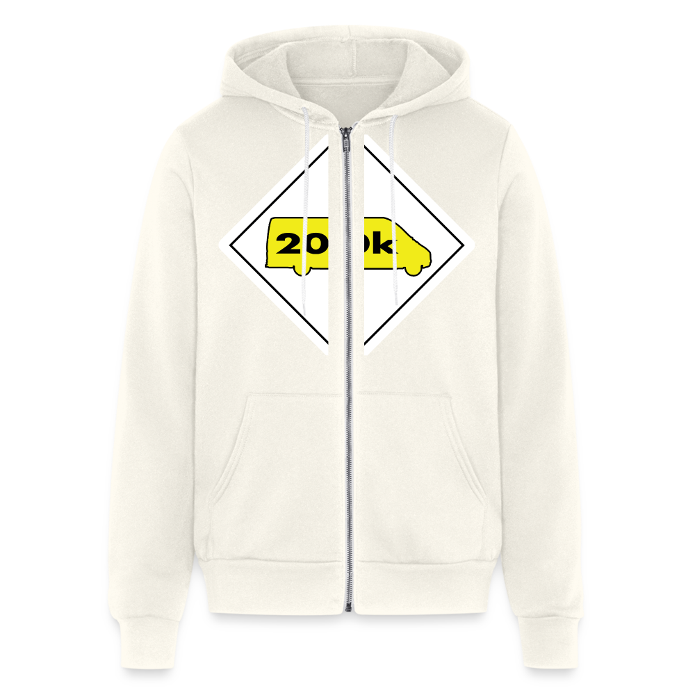 200K MMS Hazmat Placard Zip Hoodie - vintage white