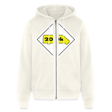 200K MMS Hazmat Placard Zip Hoodie - vintage white