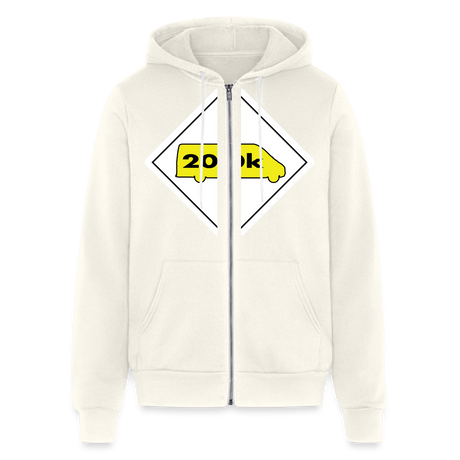 200K MMS Hazmat Placard Zip Hoodie - vintage white