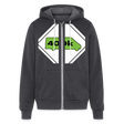 400K MMS Hazmat Placard Zip Hoodie - charcoal grey