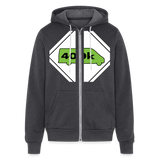 400K MMS Hazmat Placard Zip Hoodie - charcoal grey