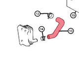 T1N Cooling Hose, Silicone MMS #6, Oil Cooler to Engine Block (2002-2006 Vans)[OM647+OM612)]