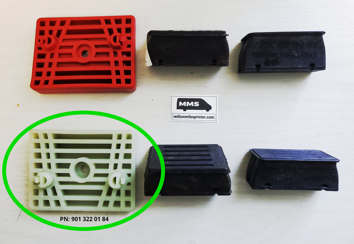 T1N Transverse Spring Bushing Kit Component #3, White Plate (2002-2006 "2500" & "3500" Vans)