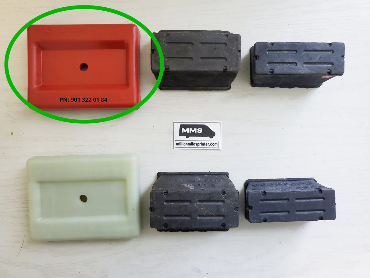 T1N Transverse Spring Bushing Kit Component #1, Red Plate (2002-2006 "2500" & "3500" Vans)