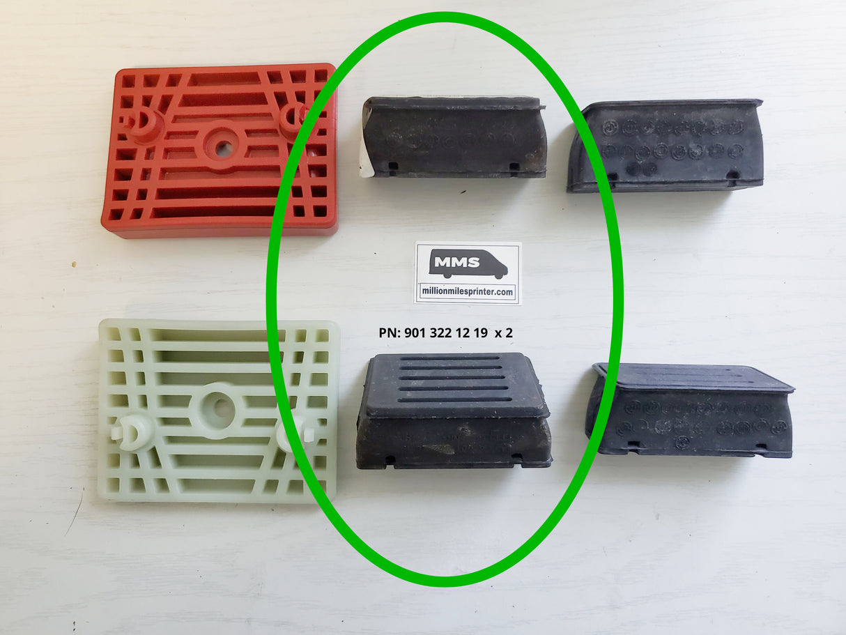 T1N Transverse Spring Bushing Kit Component #2, Bushing Under Plate (2002-2006 "2500" & "3500" Vans)