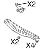 T1N Transmission Crossmember Fastener Kit Million Mile Sprinter