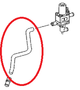 T1N Engine to Heater Valve Hose